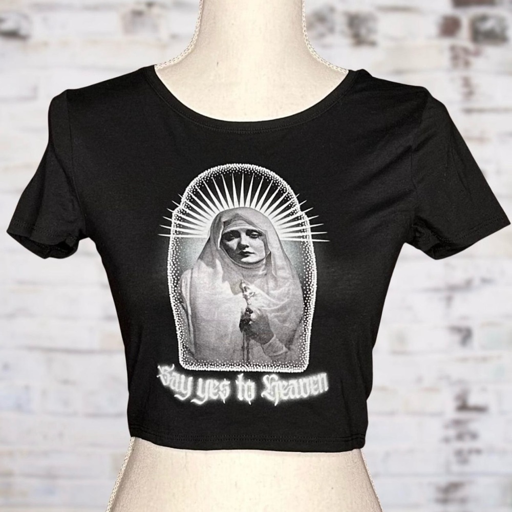 Lana Del Rey Heaven Lyric Graphic Crop Top XS/S